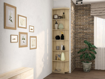 Шкаф Стеллаж 20х60х236 Дуб сонома