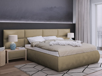 Кровать Сицилия кофейная 160х200