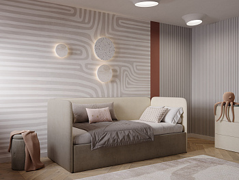 Кровать Рио двухцветная с подъёмным механизмом