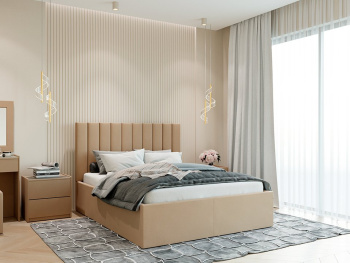 Кровать Калифорния new кофейная 140х200