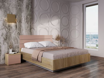 Кровать Лима с подъёмным механизмом, сонома 140х200х110