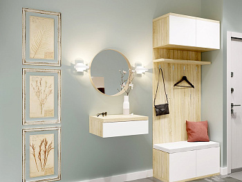 Комплект прихожей с подвесным столиком