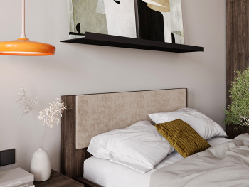 Накладная подушка бежевая