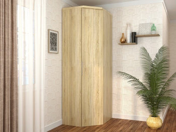 Шкаф Угловой 93х76х236 переходной (Дуб сонома, Дуб сонома ЛДСП)