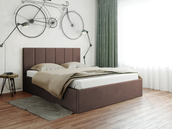 Кровать Йога с подъёмным механизмом шоколадная 160х200