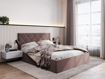 Кровать Рица + Матрас Safety шоколадная 120х200