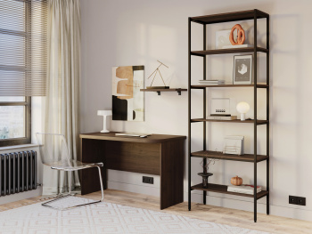 Шкаф Стеллаж 75х35х205 Дуб шоколад