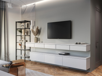 Шкаф Стеллаж 75х35х205 Белый капри