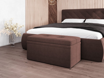 Пуф Сундук с подъемным механизмом шоколадный